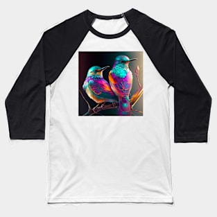 Living Life In Colour Birds Baseball T-Shirt